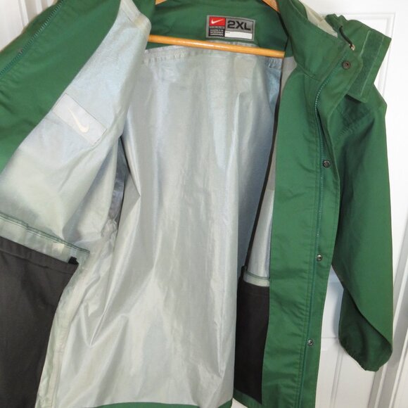 Vtg Michigan State Spartans Jacket Full Zip Mens 2XL Waterproof Rain Nike Team - Picture 5 of 7